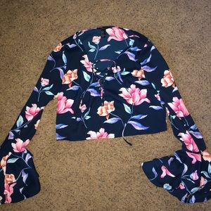 Flowy Floral Crop Top Forever 21